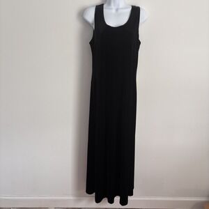 VTG Ronni Nicole Women Velvet Sleeveless Maxi Dress Size 8 Event Witchy 90s Goth